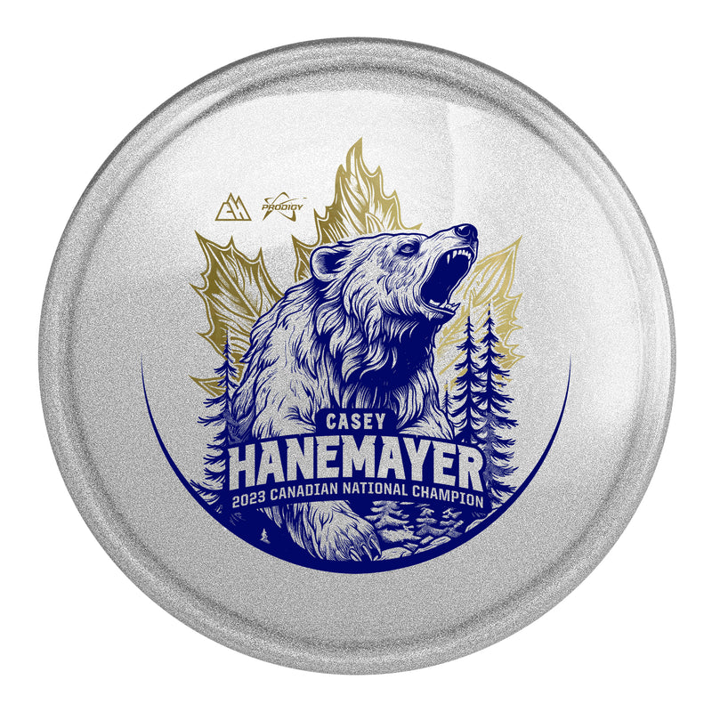 Prodigy A3 750 Glimmer GLOW Plastic - Casey Hanemayer "Canadian National Champion" Stamp