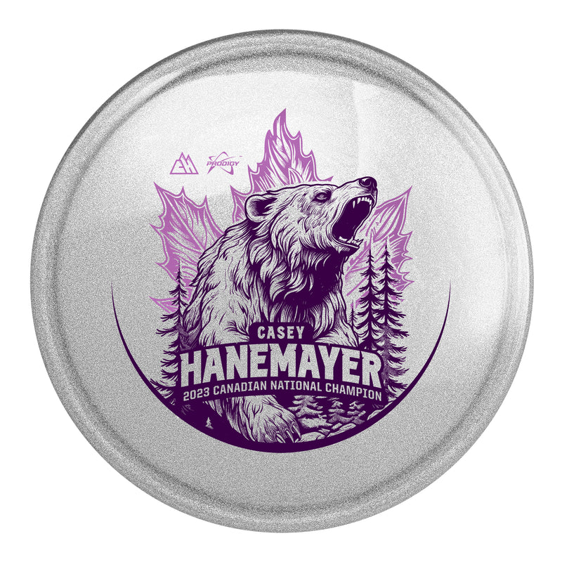 Prodigy A3 750 Glimmer GLOW Plastic - Casey Hanemayer "Canadian National Champion" Stamp