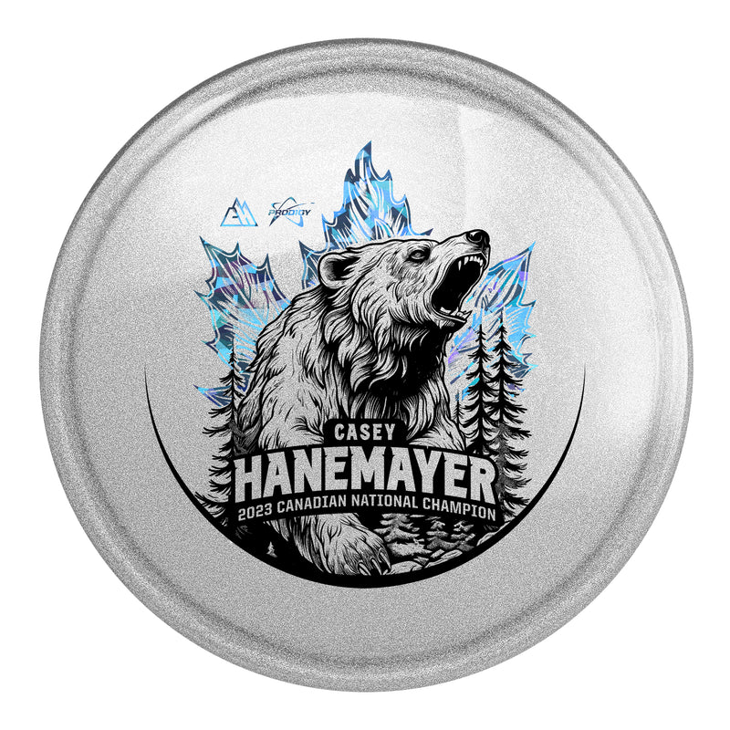 Prodigy A3 750 Glimmer GLOW Plastic - Casey Hanemayer "Canadian National Champion" Stamp