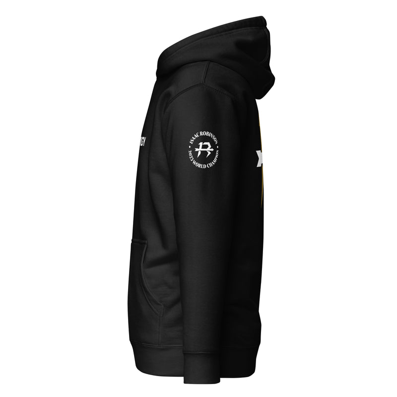 Prodigy Unisex Hoodie - Isaac Robinson "1X" World Champion Logo