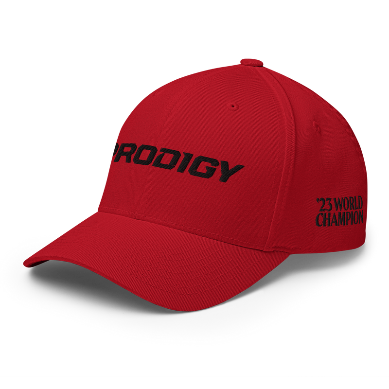 Prodigy Flexfit Hat - Isaac Robinson "1X" World Champion Logo